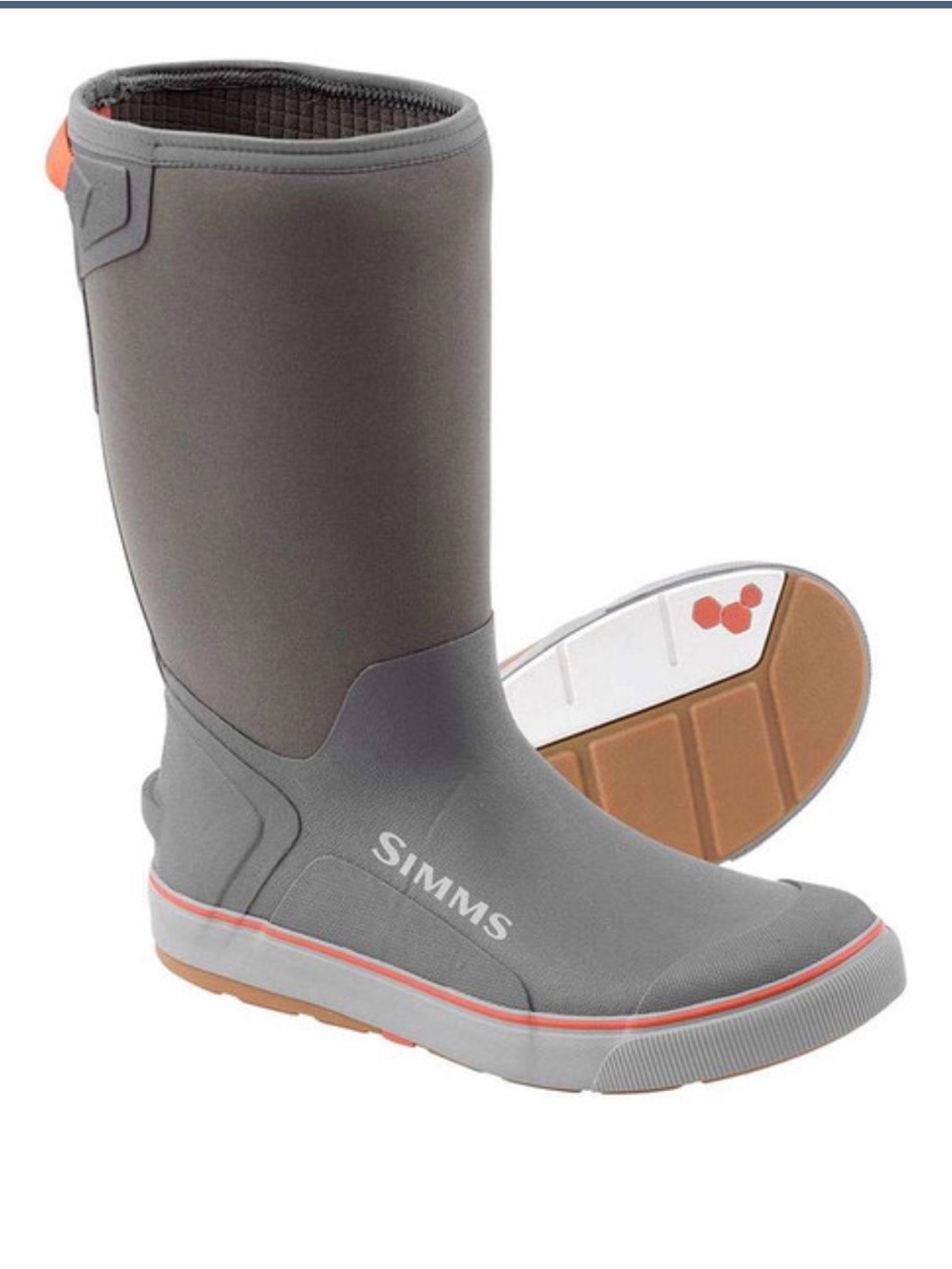 SIMMS Challenger Pull On Boot - 14" - Pewter size 8